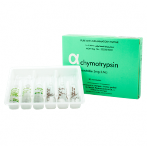 ALPHA CHYMOTRYPSINE 5MG 3 AMP