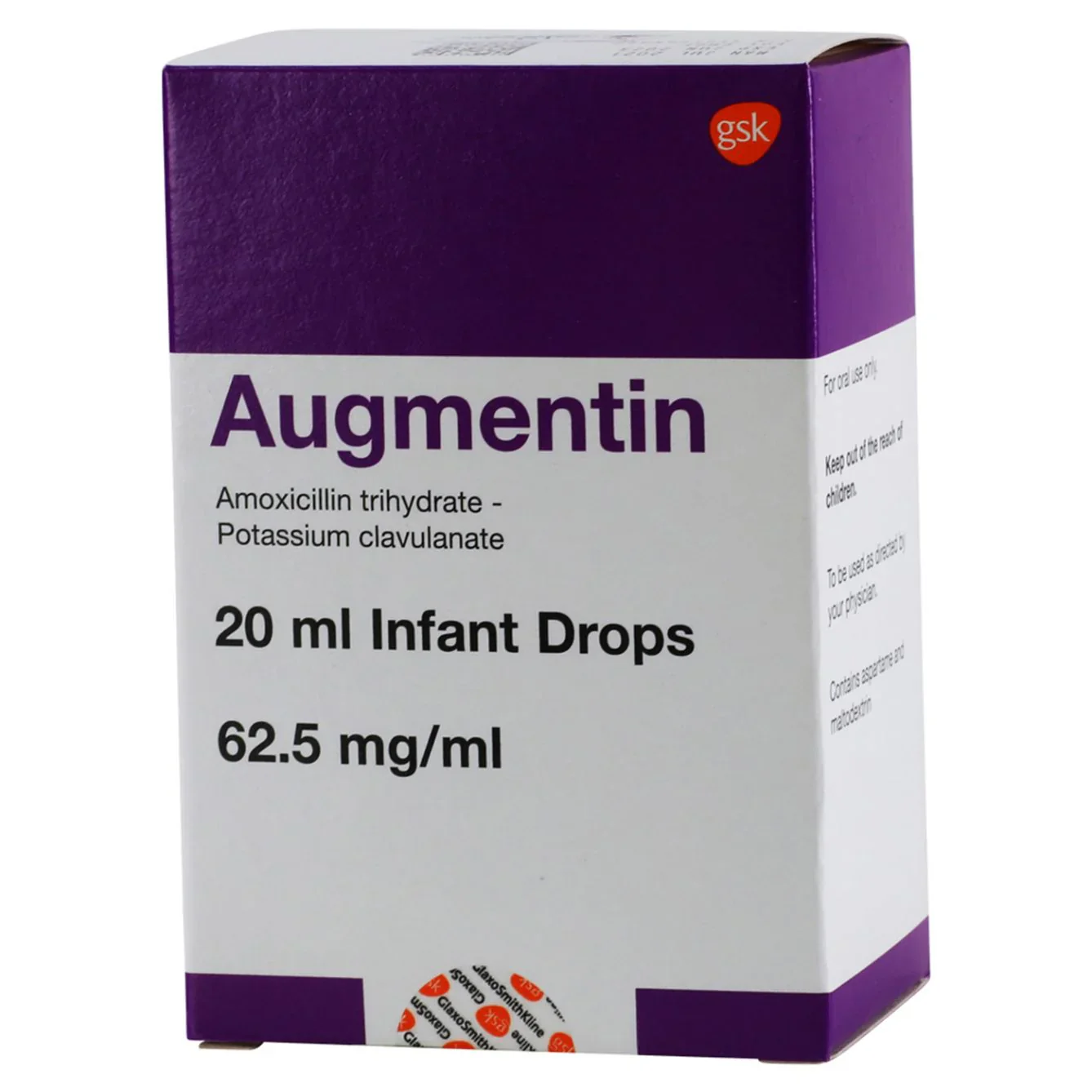 AUGMENTIN 62.5MG INF DROP