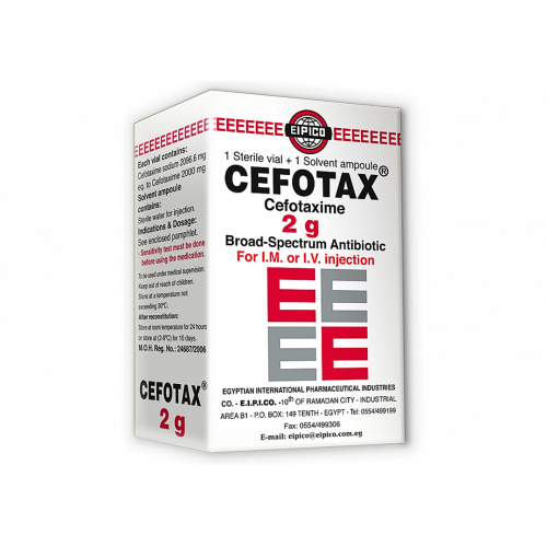 CEFOTAX 2 gm vial