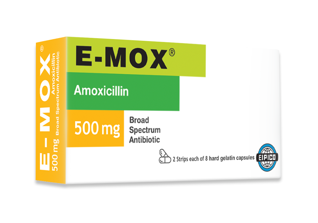 E-MOX 500MG 16 CAP