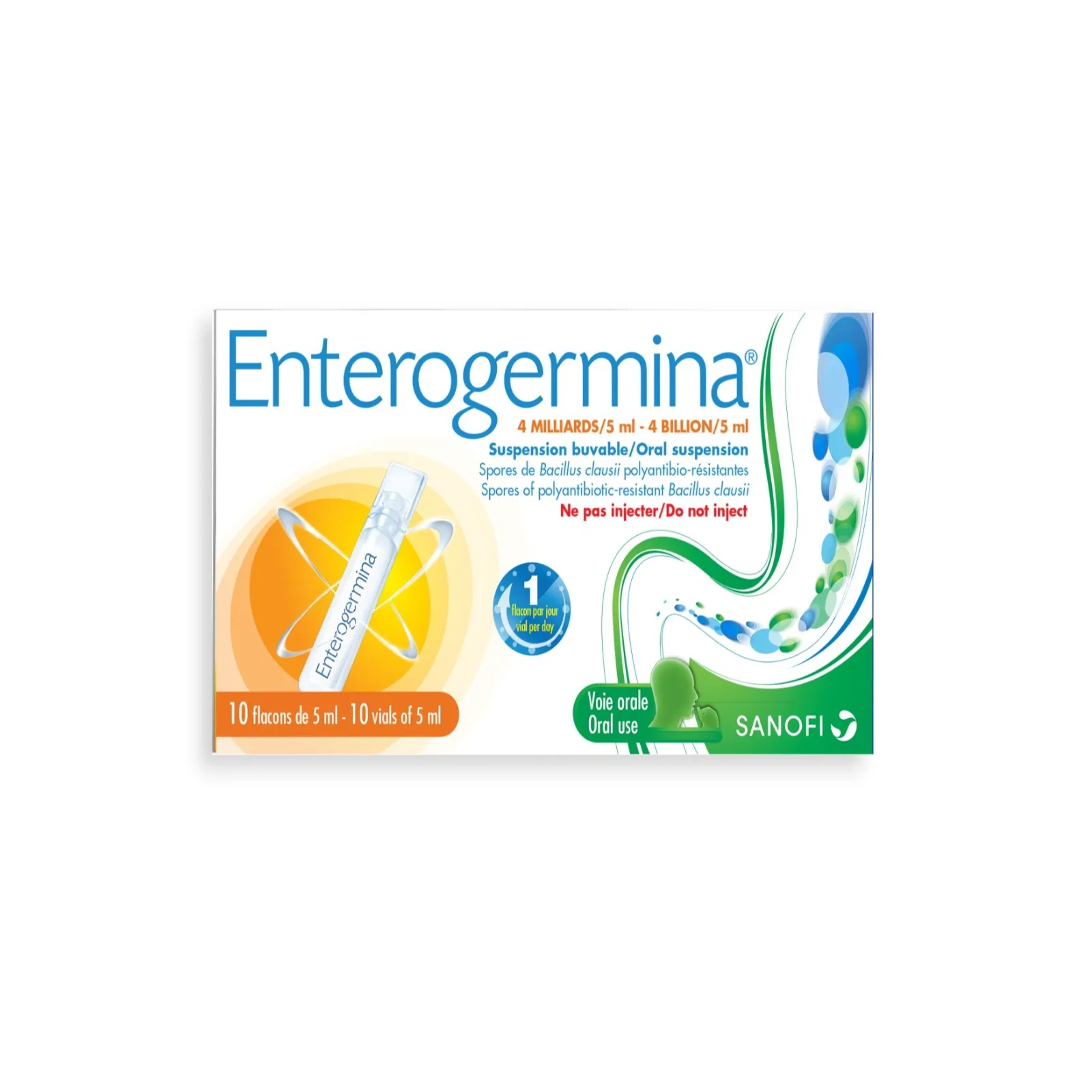 enterogermina 4billion/5ml 10vials