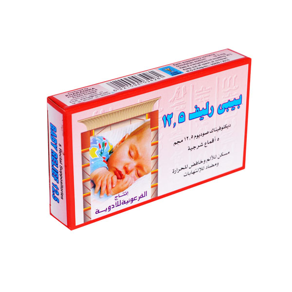 BABY RELIEF 12.5 SUPP